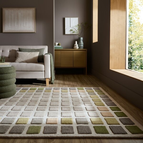 Covor Renga Wool Verde 140x200 cm