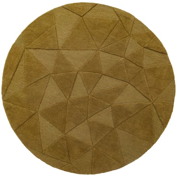 Covor rotund Shard Auriu 160x160 cm