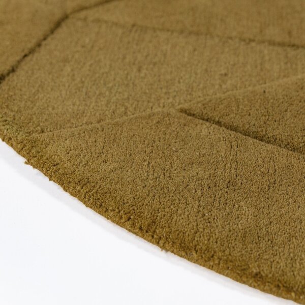 Covor rotund Shard Auriu 160x160 cm