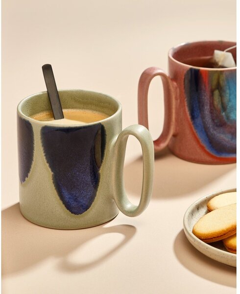 Синя/розова глинена чаша 390 ml Paint – Salt&Pepper