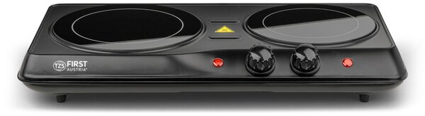 Двоен инфрачервен котлон First Austria FA-5097-2, 2000W, Термостат, Черен