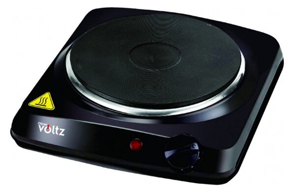 Електрически котлон Oliver Voltz OV51445N, 1500W, Чугунена плоча, 185 мм, 6 степени, Черен