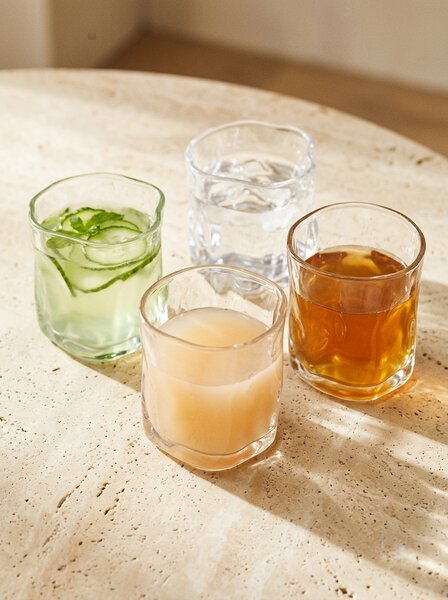 Sinsay - Чаши с неправилна форма 4 pack - clear