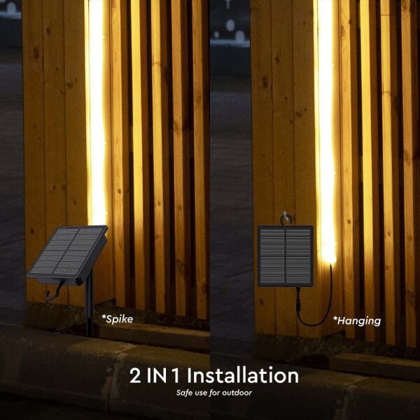 LED димируем соларен лента LED/1,2W/3,7V 3000K IP67 5м
