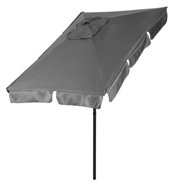 Елегантен градински чадър с регулируем наклон 200x130 cm Зелено