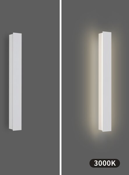 Brilagi - Външно стенно осветително тяло LINEAR LED/12W/230V 3000K IP65 50 см бяло CRI 90