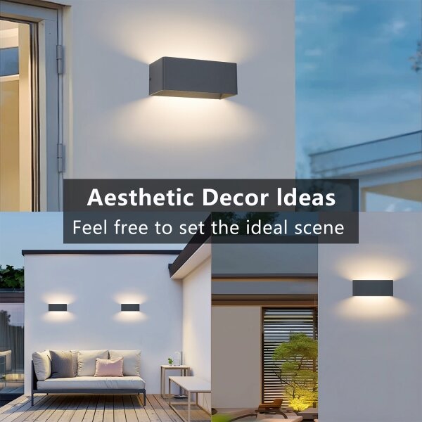 Brilagi - LED външно стенно осветително тяло DONNANI LED/7W/230V антрацит IP44