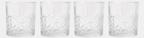 Sinsay - Чаши с релефен мотив 4 pack - clear