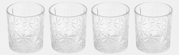 Sinsay - Чаши с релефен мотив 4 pack - clear