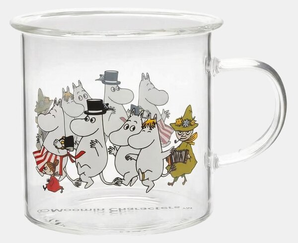 Sinsay - Стъклена чаша с дръжка The Moomins - многоцветен