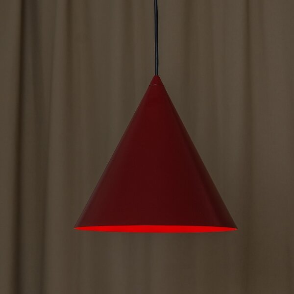Подвесен полилей ETNA II 1xE27/15W/230V Ø 25 см, червен