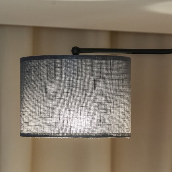 Плафон ALBA 3xE27/15W/230V сив