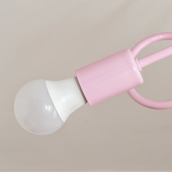 Плафониера OXFORD 2xE27/15W/230V розова