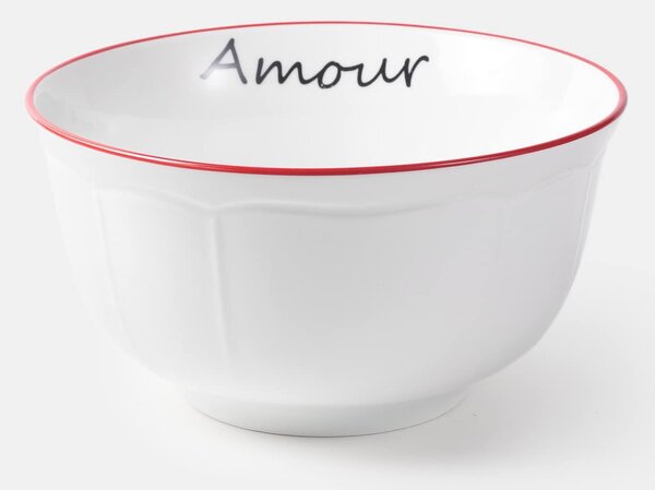 Sinsay - Керамична купа с надпис Amour - бял