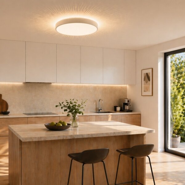 Brilliant - LED плафон SOLISTRA LED/18W/230V Ø 34,5 cm бял