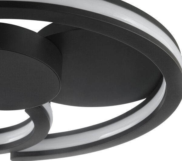 Brilliant - LED таванно осветително тяло REVOLA LED/33W/230V Ø 40 см черно