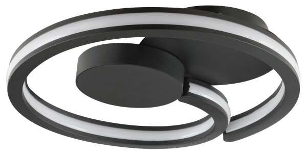 Brilliant - LED таванно осветително тяло REVOLA LED/33W/230V Ø 40 см черно