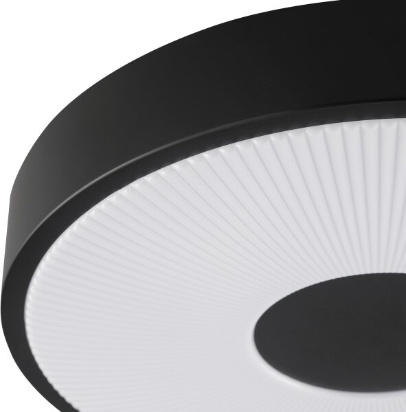 Brilliant - LED таванно осветително тяло RAKIN LED/18W/230V Ø 33,5 cm черно