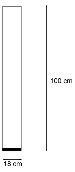 Подова лампа за външен монтаж бяла с LED IP65 - Fity