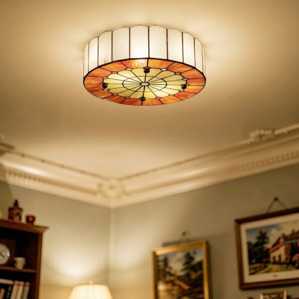Brilagi - Tiffany витражен плафон SIENNA 3xE27/60W/230V Ø 40 см