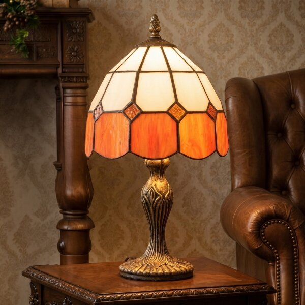 Brilagi - Tiffany витражна настолна лампа SIENNA 1xE27/60W/230V