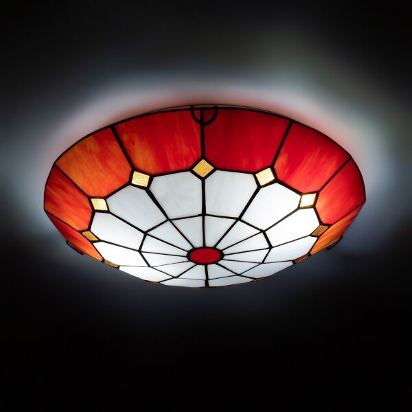 Brilagi - Tiffany витражна плафониера SIENNA 2x E27, макс. 60 W, 230 V, Ø 40 см