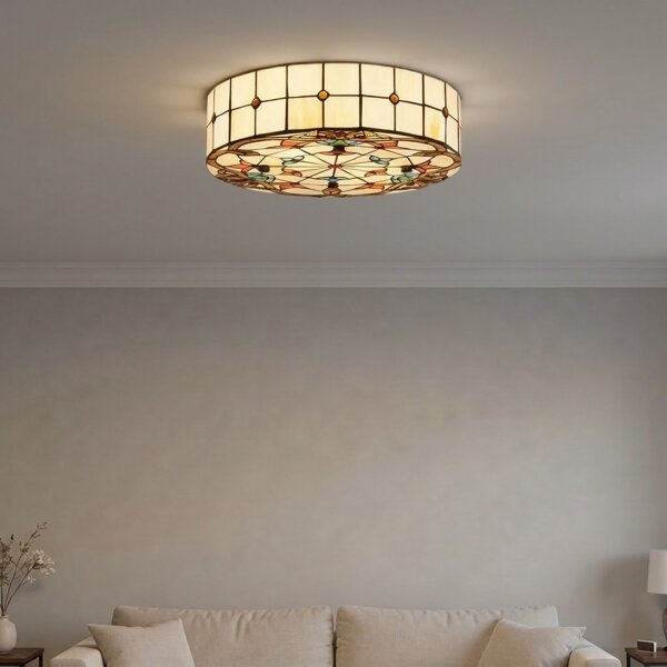Brilagi - Tiffany витражно таванно осветително тяло MIRABELLA 3xE27/60W/230V Ø 40 cm