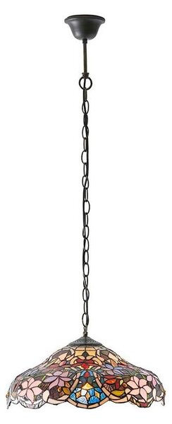 Endon 64325 - Полилей на верига Tiffany SULLIVAN 1xE27/60W/230V Ø 40 см