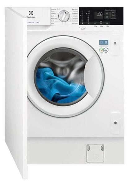 Перална машина Electrolux EW7F448WI, клас A, 8 кг. капацитет, 1400 оборота в минута, за вграждане, 59.6cm ширина, TimeManager, FreshScent, SensiCare, бяла
