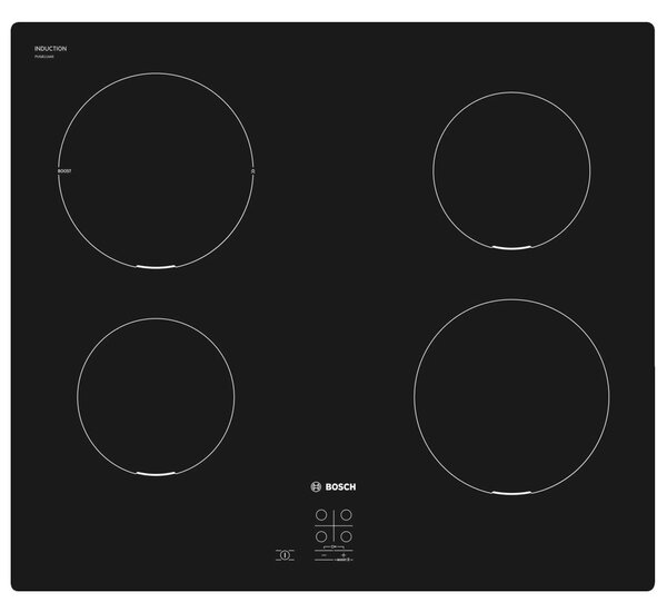 Плот за вграждане Bosch PUG611AA5E, 4 нагревателни зони, индукционен, сензорно управление, PowerBoost, ChildLock, QuickStart, черен