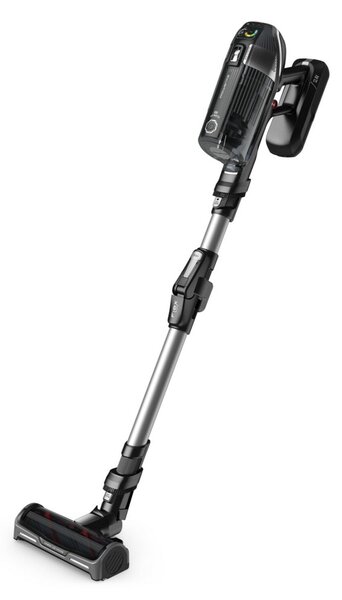Прахосмукачка Rowenta X-FORCE FLEX 14.60, без торба, безжична, 480W, 0.9 l капацитет на контейнера, до 70 минути работа, мини четка с LED осветление, черна
