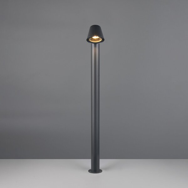 Trio Lighting Осветление за пътеки Beni, матово черно, височина 100 cm, метал, Затъмняване, Черен, Метал, Модерен