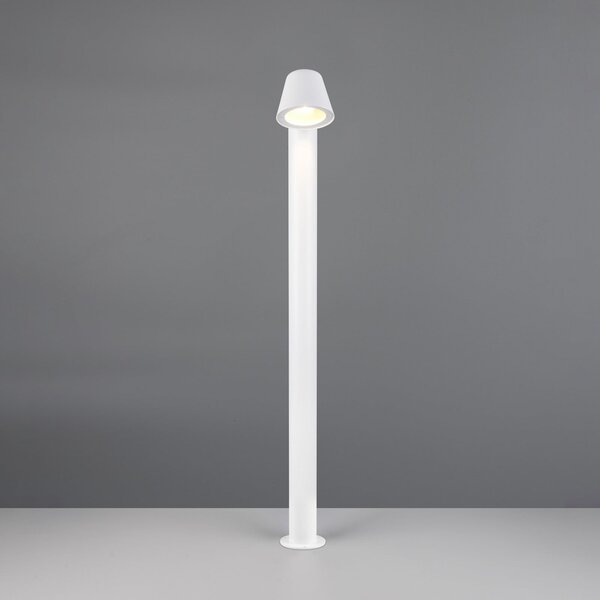 Trio Lighting Осветление за пътеки Beni, бяла матова, височина 100 cm, метал, Затъмняване, Черен, Метал, Модерен