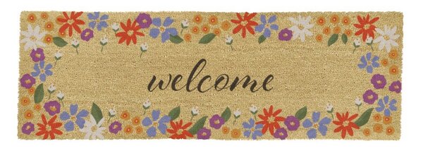 Изтривалка от кокосови влакна 40x120 cm Welcome Floral – Artsy Doormats
