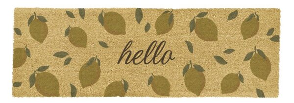Изтривалка от кокосови влакна 40x120 cm Hello Lemons – Artsy Doormats