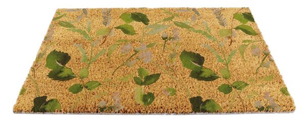 Изтривалка от кокосови влакна 40x60 cm Watercolour Leaves – Artsy Doormats