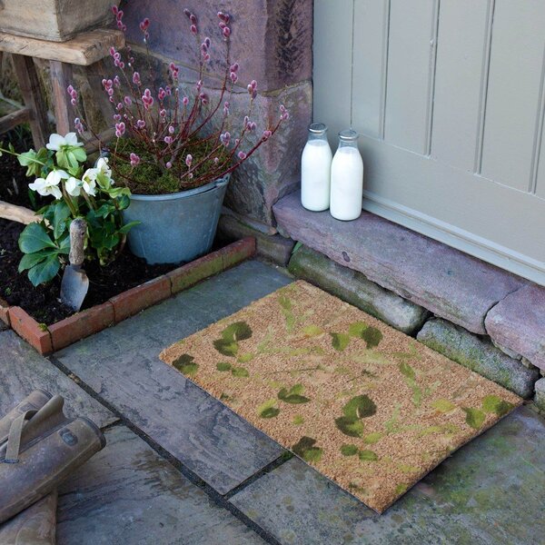 Изтривалка от кокосови влакна 40x60 cm Watercolour Leaves – Artsy Doormats