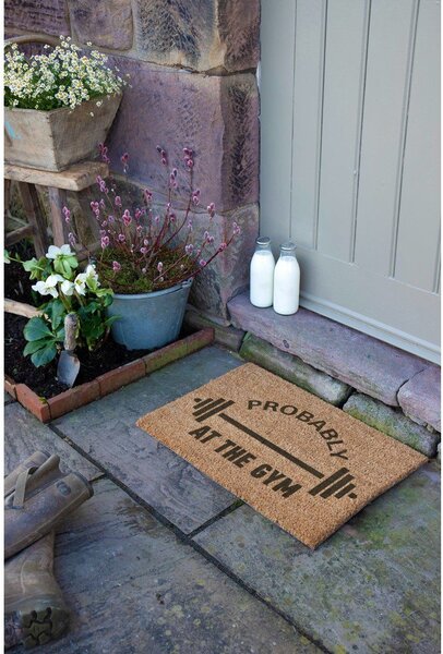 Изтривалка от кокосови влакна 40x60 cm Probably At The Gym – Artsy Doormats
