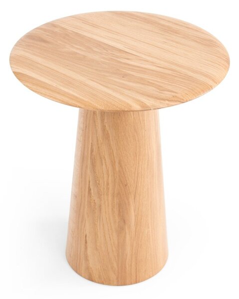 Кръгла странична масичка от масивен дъб ø 40 cm Mushroom – Gazzda