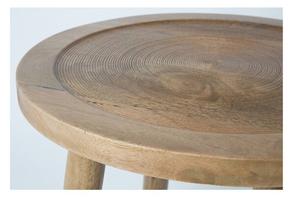 Масичка за кафе от мангово дърво Dendron, ⌀ 43 cm - Zuiver