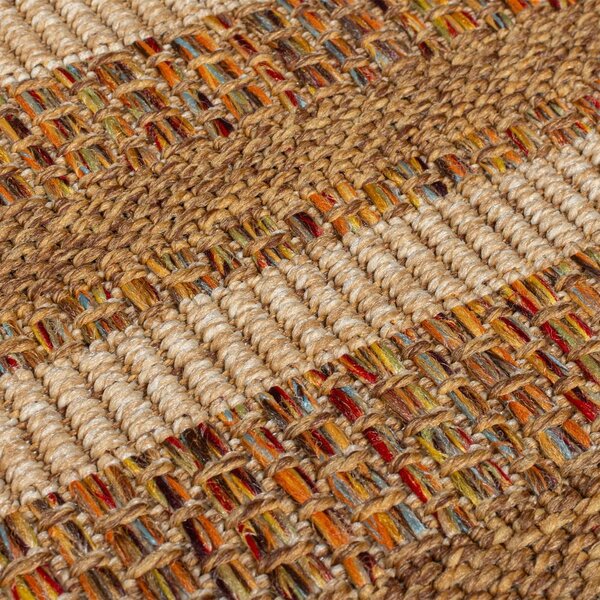 Външен килим в естествен цвят 120x170 cm Layla Border – Flair Rugs