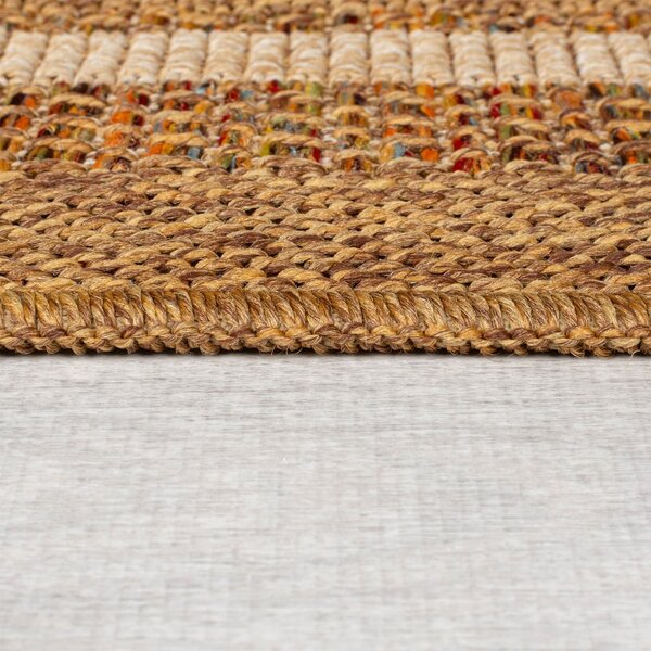 Външен килим в естествен цвят 120x170 cm Layla Border – Flair Rugs