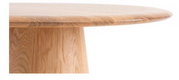 Кръгла масичка за кафе от масивен дъб в естествен цвят ø 80 cm Mushroom – Gazzda