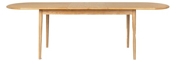 Сгъваема трапезна маса с допълнителна плоча с дъбов плот 90x180 cm Twist – Zuiver