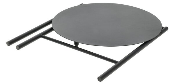 Черна метална кръгла трапезна маса ø 70 cm Disc – Zone