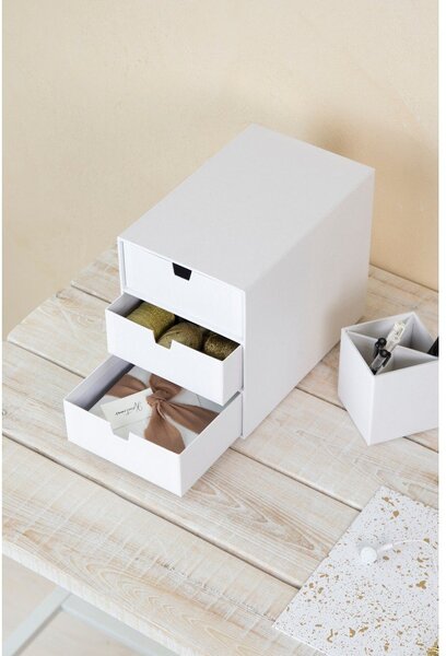 Бяла кутия за чекмеджета с 3 отделения Ingrid - Bigso Box of Sweden