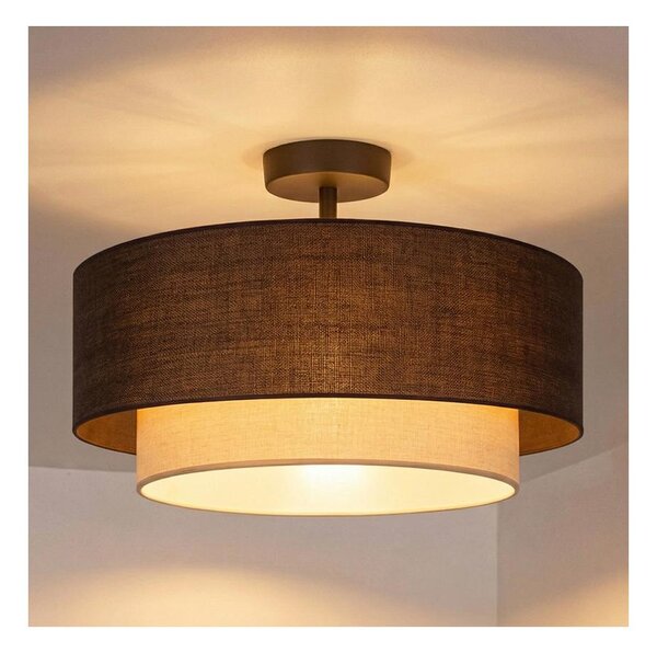Brilagi - LED приставен плафон BOHO ECO 1xE27/10W/230V Ø 40 см кафяв/кремав