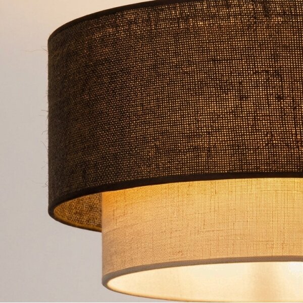 Brilagi - LED приставен плафон BOHO ECO 1xE27/10W/230V Ø 40 см кафяв/кремав