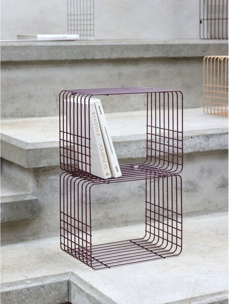Бордо на няколко нива метален стенен рафт 38 cm Wire – Mette Ditmer Denmark