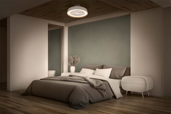 Osram - димируема LED таванна лампа с вентилатор CEILING FAN LED/49W/230V бяла/златна + дистанционно управление